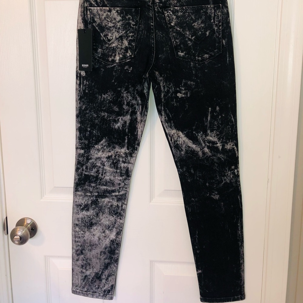 Hudson black and metallic jeans (26) - Picture 7 of 8